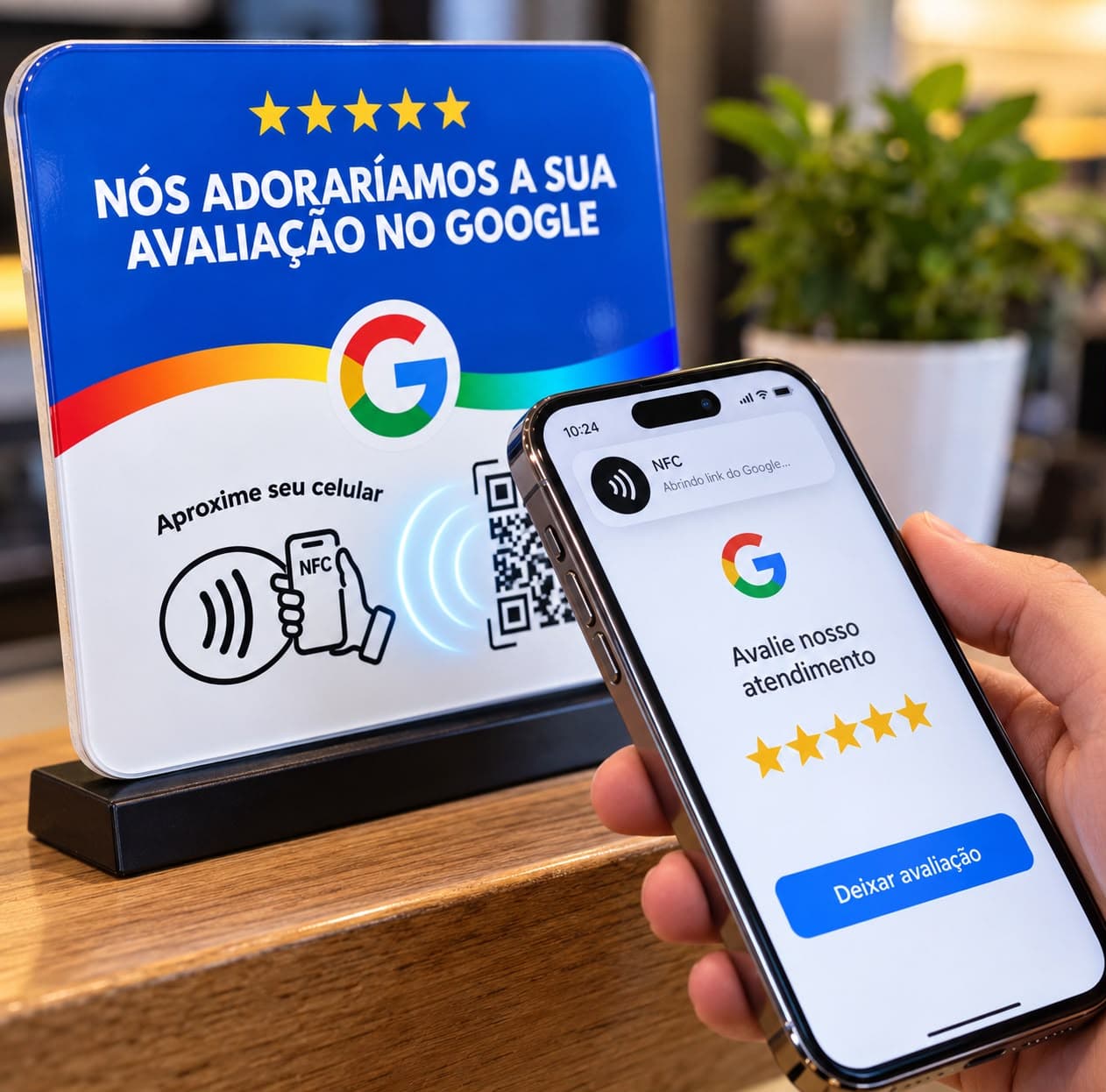 Plaquinha Google Avaliação